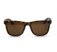 Óculos de Sol Bambu Masculino Estampado Marrom - HP226170EM