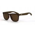 Óculos de Sol Bambu Masculino Estampado Marrom - HP226170EM