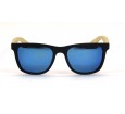 Óculos de Sol Bambu Masculino Preto Lt Azul - HP226170PA