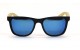 Óculos de Sol Bambu Masculino Preto Lt Azul - HP226170PA