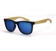 Óculos de Sol Bambu Masculino Preto Lt Azul - HP226170PA