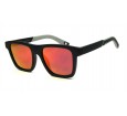 Óculos de Sol Acetato Unissex Preto Lt Laranja  - HP236723PL