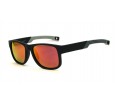 Óculos de Sol Acetato Masculino Preto Fosco Lt Laranja  - HP236729PFL