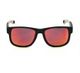 Óculos de Sol Acetato Masculino Preto Fosco Lt Laranja  - HP236729PFL