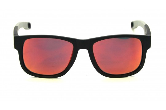 Óculos de Sol Acetato Masculino Preto Fosco Lt Laranja  - HP236729PFL