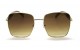 Óculos de Sol Metal Feminino Dourado Lt Marrom - HT08502DM
