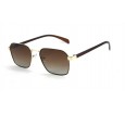 Óculos de Sol Metal Dourado C/ Marrom Lt Marrom Degrade - HT09610DMMD