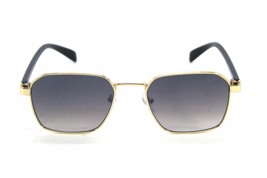 Óculos de Sol Metal Dourado Lt Preto Degrade - HT09610DPD