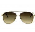 Óculos de Sol Metal Aviador Lente Flutuante Dourado Lt Preto Degrade - HT0993DPD