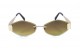 Óculos de Sol Metal Dourado Lt Marrom Degrade - HT10514DMD