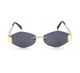 Óculos de Sol Metal Dourado Lt Preto - HT10514DP