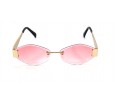Óculos de Sol Metal Dourado Lt Rosa - HT10514DR