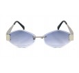 Óculos de Sol Metal Prata Lt Azul - HT10514PA