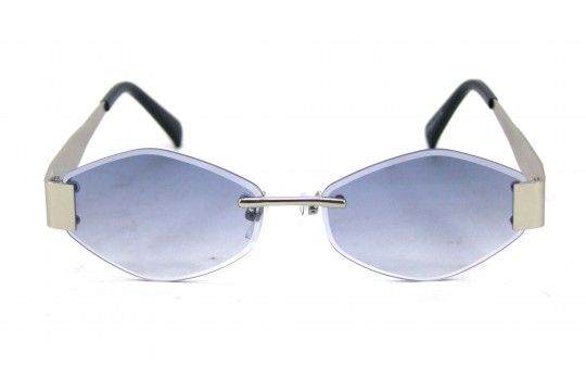 Óculos de Sol Metal Prata Lt Azul - HT10514PA