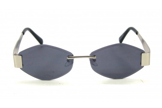 Óculos de Sol Metal Prata Lt Preto - HT10514PP