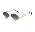 Óculos de Sol Metal Dourado Lt Preto Degrade - HT10515DPD