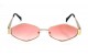 Óculos de Sol Metal Dourado Lt Rosa - HT10515DR