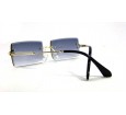 Óculos de Sol Metal Unissex Dourado Lt Azul Degrade - HT1263DAD