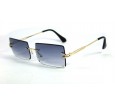Óculos de Sol Metal Unissex Dourado Lt Azul Degrade - HT1263DAD