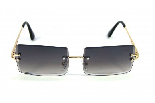 Óculos de Sol Metal Unissex Dourado Lt Preta - HT1263DP