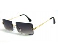 Óculos de Sol Metal Unissex Dourado Lt Preta - HT1263DP