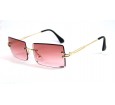 Óculos de Sol Metal Unissex Dourado Lt Rosa - HT1263DR