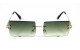 Óculos de Sol Metal Unissex Dourado Lt Verde Degrade - HT1263DVD