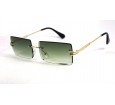 Óculos de Sol Metal Unissex Dourado Lt Verde Degrade - HT1263DVD