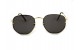 Óculos de Sol Metal Hexagonal Lente Flutuante Dourado Lt Preto - HT202247DP