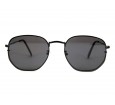 Óculos de Sol Metal Hexagonal Lente Flutuante Preto - HT202247P