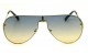 Óculos de Sol Metal Unissex Dourado Lt Azul Degrade - HT202567DAD