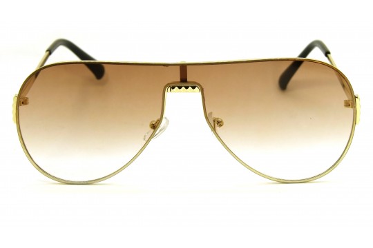 Óculos de Sol Metal Unissex Dourado Lt Rose - HT202567DR
