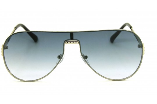 Óculos de Sol Metal Unissex Prata Lt Azul - HT202567PA