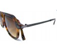 Óculos de Sol Acetato Unissex Estampado Marrom  - JL8293EM