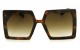 Óculos de Sol Acetato Feminino Estampado Marrom - LQ9073EM