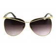 Óculos de Sol Metal Feminino Preto c/ Dourado - M131165PD