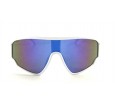 Óculos de Sol Acetato Esportivo Branco Lt Azul  - M45409BA