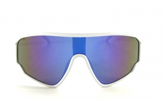 Óculos de Sol Acetato Esportivo Branco Lt Azul  - M45409BA