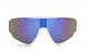 Óculos de Sol Acetato Esportivo Branco Lt Azul  - M45409BA