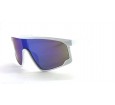 Óculos de Sol Acetato Esportivo Branco Lt Azul  - M45409BA