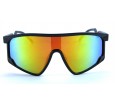 Óculos de Sol Acetato Esportivo Preto Fosco Lt Laranja  - M45409PFL