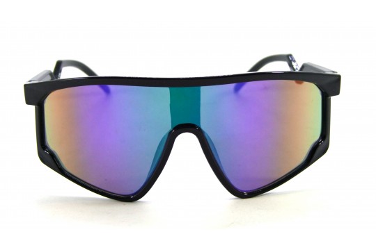 Óculos de Sol Acetato Esportivo Preto Fosco Lt Verde - M45409PFV