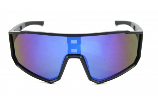 Óculos de Sol Acetato Esportivo Unissex Preto Fosco Lt Azul - M45411PFA