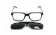 Óculos Clip-on Masculino Preto Fosco - OC3522-C1