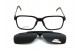 Óculos Clip-on Masculino Preto c/ Bronze - OC3522-C2