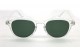 Óculos de Sol Acetato Unissex Branco Lt Verde - OM50467BV