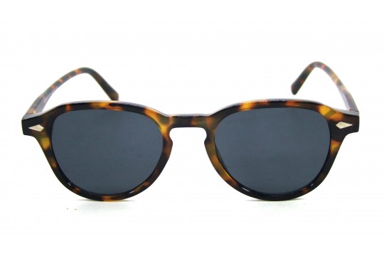 Óculos de Sol Acetato Unissex Estampado Marrom - OM50467EM