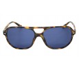 Óculos de Sol Acetato Unissex Estampado Marrom Lt Preta - OM50482EMP