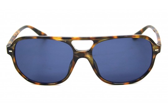 Óculos de Sol Acetato Unissex Estampado Marrom Lt Preta - OM50482EMP