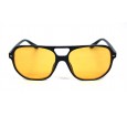 Óculos de Sol Acetato Unissex Preto Lt Amarelo  - OM50482PA